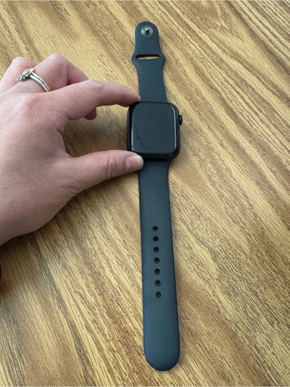 Apple Watch 7 45MM GPS Black Smartwatch with Black Sport Band